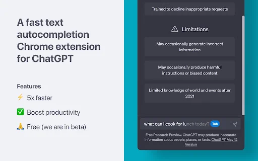 Complete AI - Text Autocomplete for ChatGPT 封面图 2