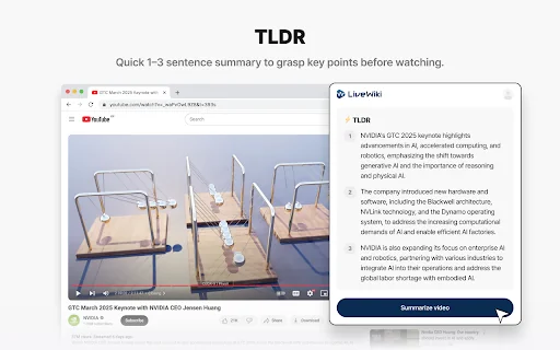 LiveWiki: YouTube Summarizer 封面图 2