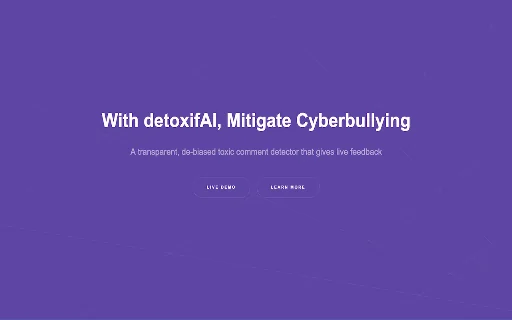 detoxifAI Toxic Comment Blocker product preview