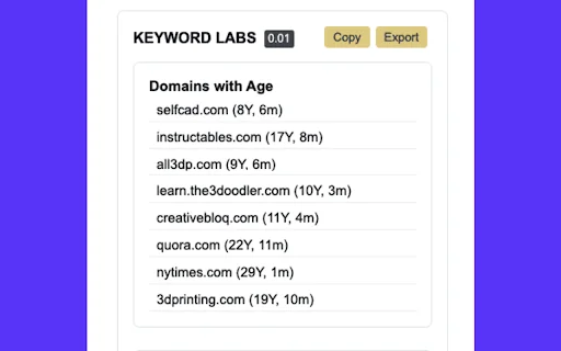 Domain Age Checker Google SERP - Semantic Pen 封面图 3