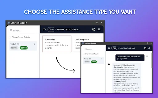 EasyNext Support product preview