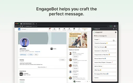 Engage.Bot - LinkedIn Messaging AI Assistant 封面图 3