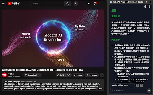 FisherAI - Your Best Summary Copilot: Free Gemini & DeepSeek 封面图 3