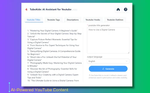 Free Ai Youtube Video Title Generator product preview