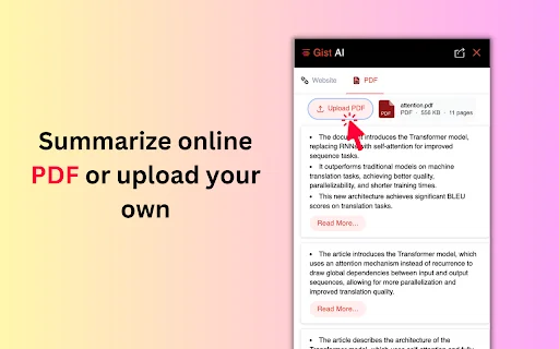 Gist AI: 用ChatGPT摘要Web、YouTube、PDF 封面图 4