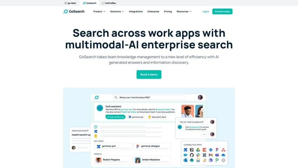 GoSearch product preview