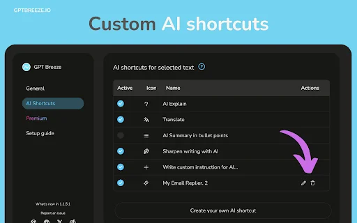 GPT Breeze - AI shortcuts & Youtube summary - BYOK 封面图 3