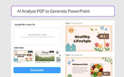 AI PowerPoint Maker - Text, Video, PDF, Web Page to PPT 封面图 4