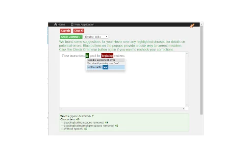 Grammar Checker 產品預覽