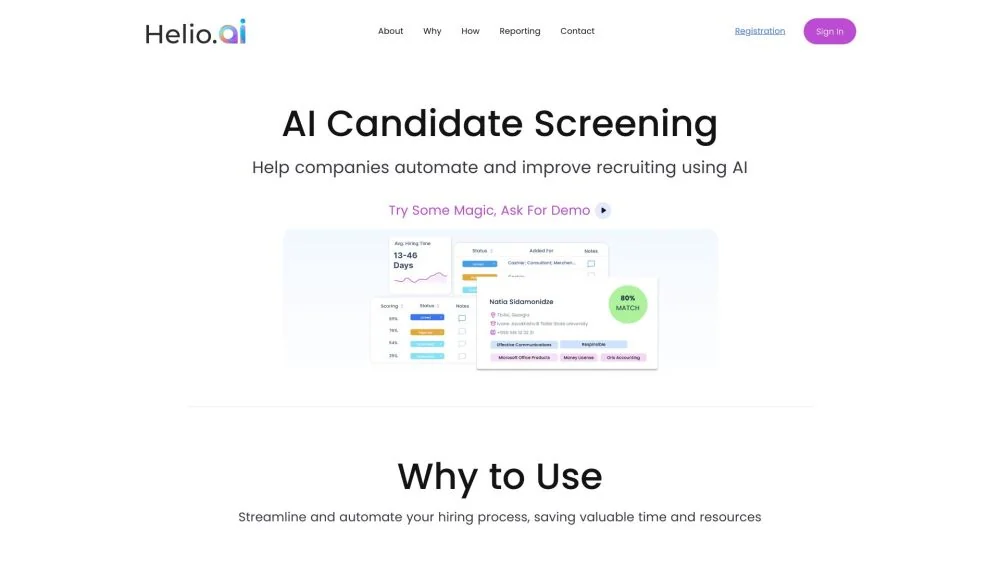 Helio.AI product preview