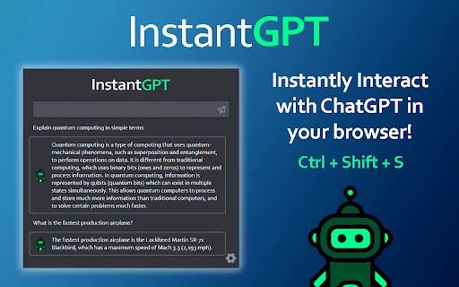 InstantGPT - ChatGPT Powered Assistant 封面图 2