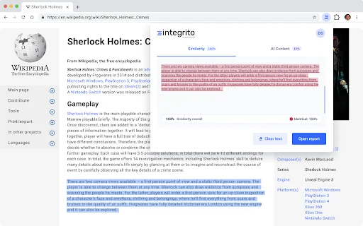 Integrito — Analyze Text, Check Plagiarism&AI 封面图 5