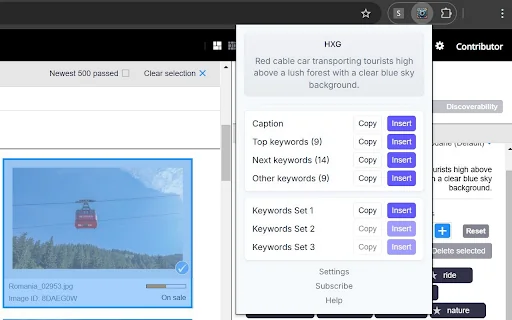 jKeywording | Stock photo keyword generator product preview