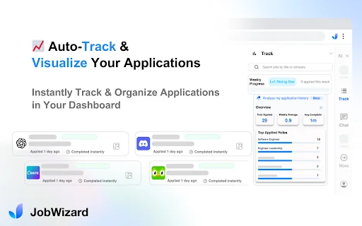 JobWizard: AI Autofill for Workday, Greenhouse & 500+ Job Sites 封面图 5