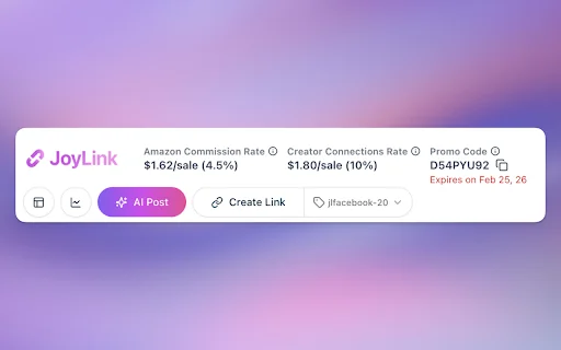 JoyLink - Powerful DeepLinks For Amazon Influencers product preview