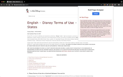 Legal Red Flag Detector product preview