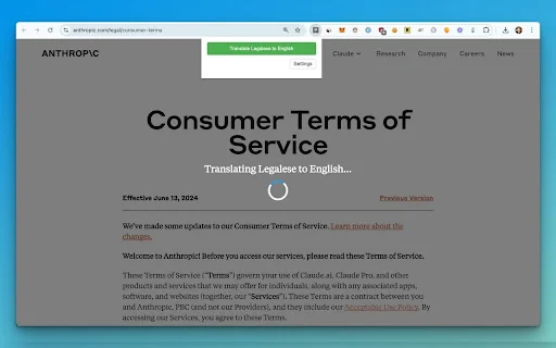 Legalese to English - Privacy Policy & ToS Simplifier 封面图 4