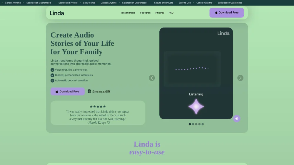 Linda product preview