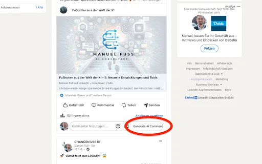 LinkedIn AI Comment Assistant 封面图 2