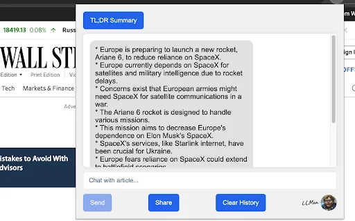 LLMan TL;DR - AI summaries for busy professionals product preview