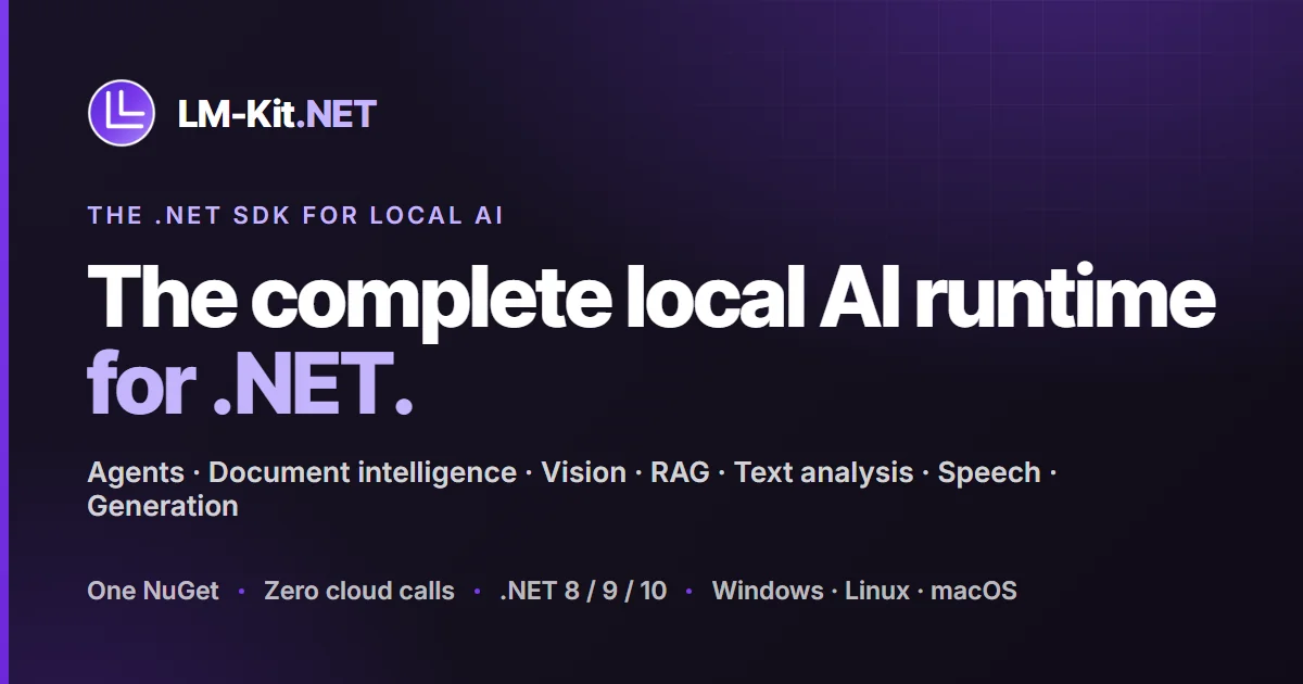 LM-Kit.NET product preview
