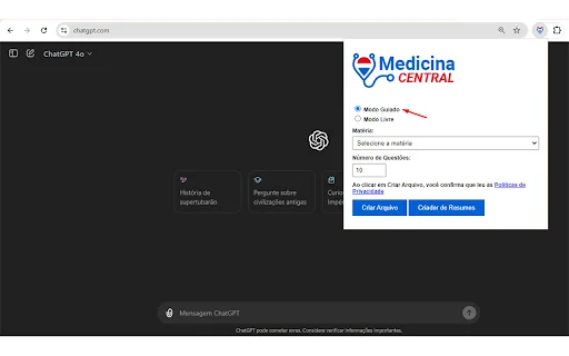 Medicina Central - ChatGPT Command Executor product preview