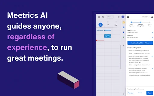 Meetrics: Prepare Excellent Agendas with AI 封面图 3