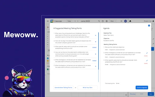 Meetrics: Prepare Excellent Agendas with AI 封面图 5