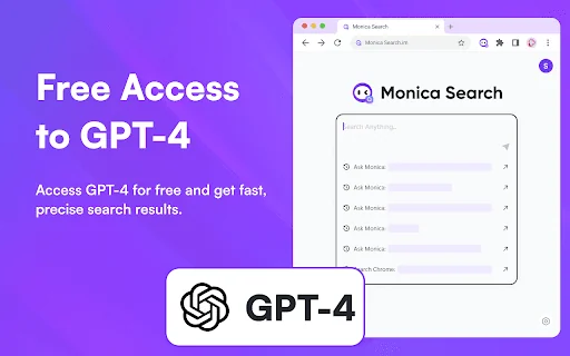 Monica Search - New Tab for AI Search 封面图 5