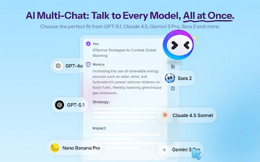 Monica：一体化 AI 助手 & 最智能 AI 代理 封面图 2