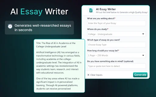 MyEssayWriter: AI Writing Assistant, Paraphraser, and Content Detector 封面图 2