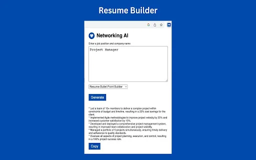 Networking AI - Cover Letter Generator 封面图 2