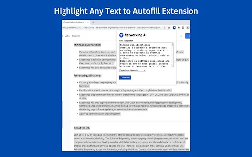 Networking AI - Cover Letter Generator 封面图 3