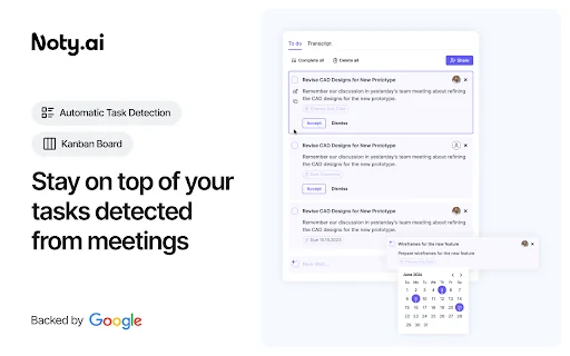 AI Note taker for Google Meet, by Noty.ai 封面图 2