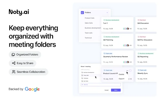 AI Note taker for Google Meet, by Noty.ai 封面图 3
