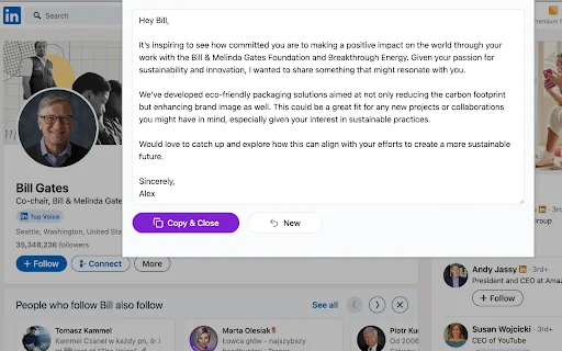 AI LinkedIn Message Generator 封面图 2