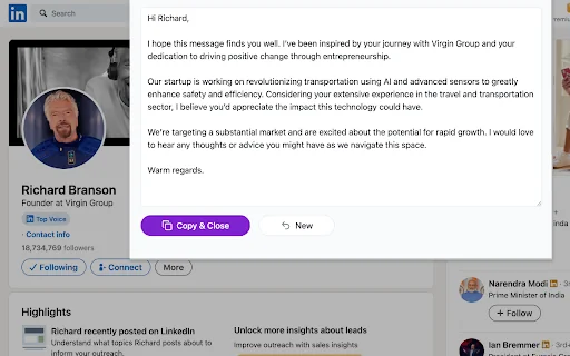 AI LinkedIn Message Generator 封面图 4