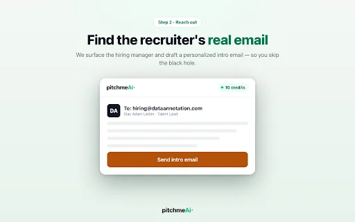 PitchMeAI - Job Recruiter Email Finder & Free Resume Customizer 封面图 2