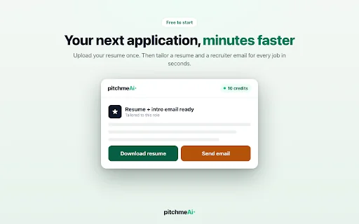 PitchMeAI - Job Recruiter Email Finder & Free Resume Customizer 封面图 5