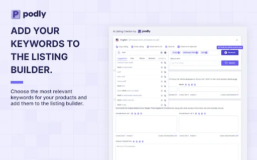 Podly - AI Toolset for Merch By Amazon 封面图 3