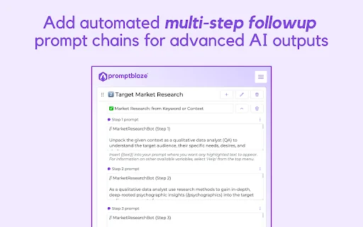 Prompt Blaze — AI Prompt Chaining Simplified 封面图 3