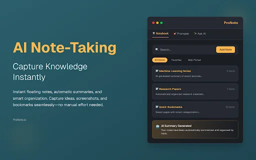 Pronoto: AI Notes, Teleprompter, AI Copilot & Screenshots 封面图 2