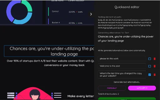 Quicksand product preview
