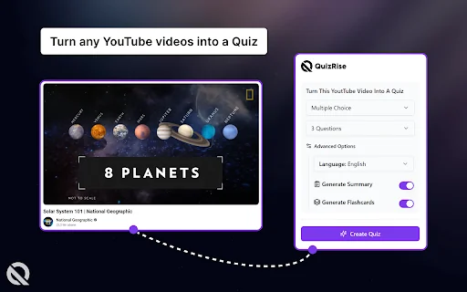 QuizRise | AI assistant for educators and learners. product preview