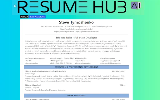 Resume Hub 封面图 3