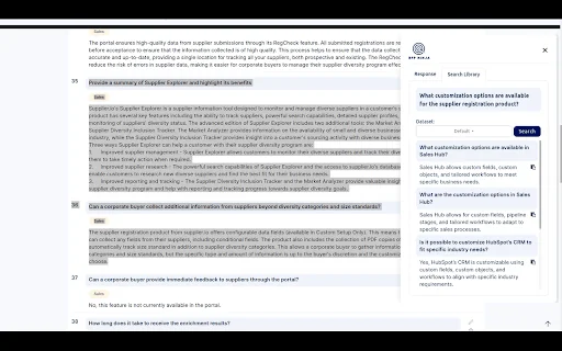 RFP Ninja Assistant product preview