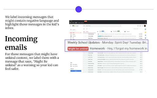 Safe Kids AI for Email product preview