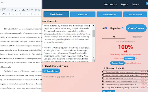SmartStudi Sidebar - AI Detector, Paraphraser, and More! product preview