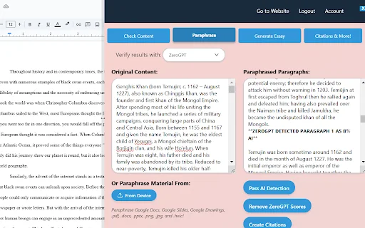 SmartStudi Sidebar - AI Detector, Paraphraser, and More! 封面图 2