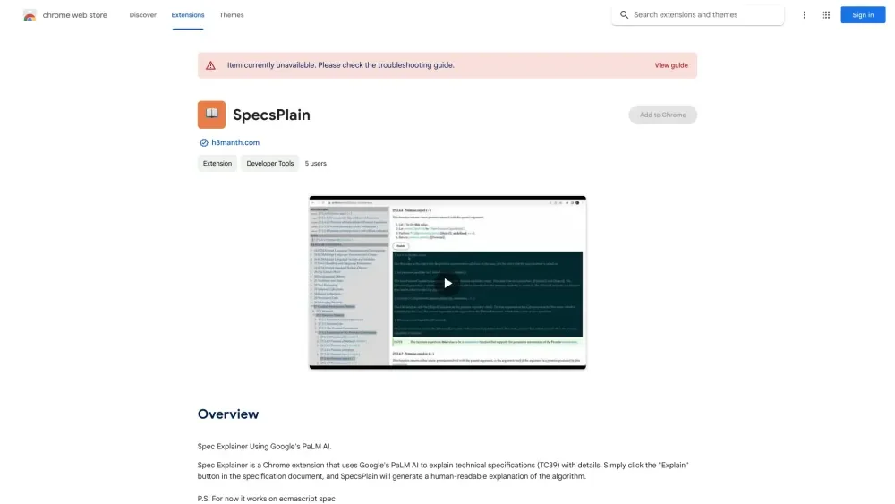 SpecsPlain product preview